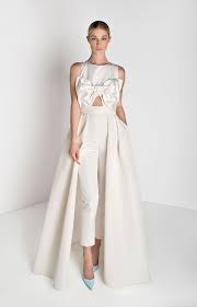 Sleeveless Bow Jumpsuit With Convertible Skirt Bridal Jumpsuit Wedding Jumpsuit Dresses