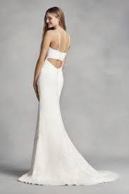 White By Vera Wang Halter Sheath Wedding Dress David S Bridal Vera Wang Wedding Dress Davids Bridal Davids Bridal Wedding Dresses Cheap Wedding Dress