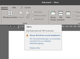 .und seit heute funktioniert überhaupt nichts mehr. Zoomen Deaktiviert Word Was Tun Microsoft Community