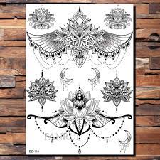 2020 • tattoo oberschenkel • eule mit mandalkörper abgeheilt. Spitze Schwarz Henna Temporare Tattoo Aufkleber Eule Mandala Wasserdichte Gefalschte Tattoo Body Art Frauen 20x15cm Mehndi Armband Tatoo Paste Sticker Transparent Decal Car Stickersdecal Tattoo Aliexpress