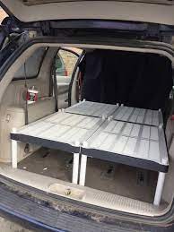 Temporary Frugal Minivan Conversion Kit Project Vagrant Mini Van Camping Bed Minivan Camping