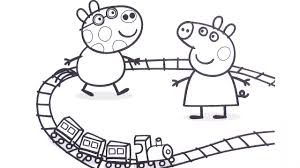 Find and print your favorite cartoon coloring pages and sheets in the coloring library free! Peppa Pig And Pedro Pony Play A Toy Railway How To Draw Peppa Pig Colored Markers Youtube