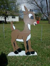Find great deals on ebay for santa lawn decoration. Rudolph Wood Yard Art Decoration Christmas Holiday 40 Yard Decorations Christmas Yard Art Wood Yard Art Holiday Yard Decorations