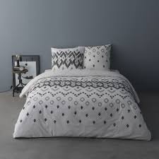 Parure de lit 160x200 coton. Parure De Couette 220x240 100 Percale De Coton 75 Fils Henri Pas Cher