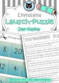 Lausch Puzzle Einmaleins 2er Reihe Unterrichtsmaterial Im Fach Mathematik In 2020 Unterrichtsmaterial Lehrperson Kinder Lesen