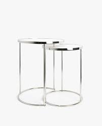 Silver Marble Nest Of Tables Set Of 2 Furniture Indoor Furniture Zara Home United Kingdom Tavolini Decorazioni Argento