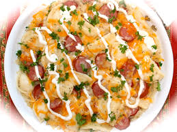 I grew up asking for sauerkraut instead of candy as a child, and my grandfather always made it for me. Mrs T S Pierogy Kielbasa Sauerkraut Casserole Kitchen Encounters