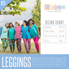 Check Out This Size Chart For Lularoe Leggings Including