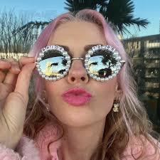 Womens pink sunglasses