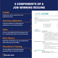 Every Resume Has 5 Basic Components Master These And Get More Interviews Resume Free Resume Builder Resume Templates