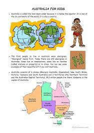 Pin By Stephanie Shepard On Avstraliya Australia For Kids Free Worksheets For Kids Australia Facts For Kids