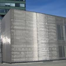 Metal Cladding Textured Mesh Facade Cladding Building Skin Metal Cladding