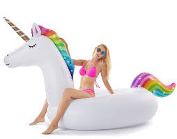 Buy pool float, giant inflatable unicorn pool party vacation beach toys for adults kids, tongwing 108 x 55 x 48 inches at beachaccessoriesstore. Jasonwell Giant Inflatable Unicorn Pool Float Floatie Ride On With Fast Valves Large Rideable Blow Up Summer Beach Swimming Pool Party Lounge Raft Decorations Toys Kids Adults Buy Online In Guadeloupe At