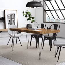 2by12s or 2by10s purchase at home depot 2by12's are the most affordable solid lumber. Allmodern Facet 31 5 Iron Dining Table Reviews Wayfair
