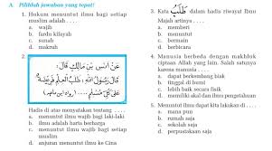 Hadits Tentang Menuntut Ilmu Kelas 9 Dan Terjemahannya Gambar Islami