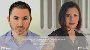 Concert: Rachel Calloway, mezzo soprano and Paul Schwartz, piano perform  the American Song Book