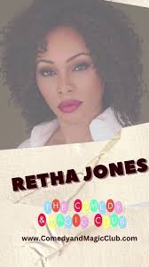 You can catch the incredible and super funny @Retha Jones in one of our 10  Comics Shows as they entertain you with wit and charm. Grab your tickets  now and come enjoy an unforgettable of fun and ...