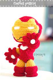 Ironman Inspired Doll Crochet Pattern Pdf Pattern Etsy Crochet Patterns Crochet Amigurumi Pattern