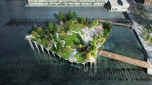 Little island, a new free public park at 13th street in hudson river park, opened to the public friday, offering a unique greenspace unlike any other in new york city. New York Bekommt Sein Little Island Ubm Magazin