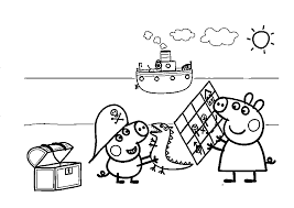 Find the best peppa pig coloring pages for kids and adults and enjoy coloring it. George Coloring Pages Peppa Pig Pages Junction