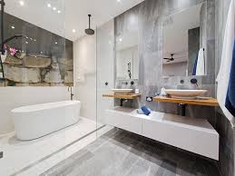 Use area rugs in spring green or paint the door a rich brown. Winner Hia 2016 Brisbane Bathroom Of The Year