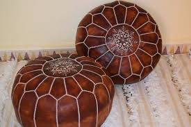 Best Offer 20 Set Von 2 Leder Poufs Hocker Luxus Gegerbt Geolten Boden Poufs Marokkanische Wohnkultur Marokkanische Wohnkultur Handgefertigt Und Zusatzliche Sitzgelegenheiten