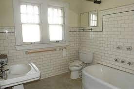 Decorating this space with a touch of gray and white lends it to a more modern rustic feel that is perfect for those seeking a modern farmhouse look. Bathroom In The New House Needs Help I Love The Old Subway Tiles