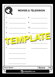 Nov 04, 2021 · answer sheet template, available with us … bar owners and trivia hosts can preview, download and print any of the answer sheets below. Trivia Round Question Sheet Template Quiznighthq
