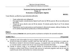 Ic3 global standard 5 (gs5) este cea mai nouă certificare din programul ic3 de alfabetizare digitală. Ce Subiecte S Au Dat La Proba De CompetenÈ›e Digitale De La Bacalaureat 2019 Modele È™i Barem De Corectare