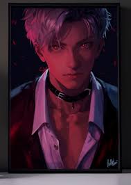 Hello! I tried my best to draw Sylus in free-hand style for his birthday!  He's one of my comfort character... 🎂🎉🩵