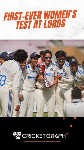 History will be made at the Home of Cricket! 🏏✨, For the first time in its 142-year history, Lord's will host a Women's Test match as India Women take on England Women in a historic four-day clash ...