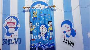 Dekorasi kamar tidur anak laki laki minimalis dekor kamar tidur. Menghias Kamar Tidur Serba Gambar Doraemon Dengan Lampu Hias Youtube