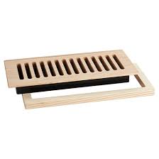 The flush mount register is also made with a flat steel damper that will adjust by sliding it open or closed. Legacy Wood Vents Floor Register Flushmount 4 X 10 Natural Oak Wvn Okfm410 Rona