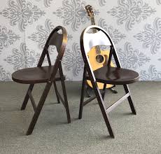 Pair Of Wood Folding Chairs 2 Wood Folding Chairs Stakmore Etsy In 2020 Wood Folding Chair Folding Chair Chair
