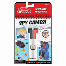 Definitions by the largest idiom dictionary. Spy Games Wipe Off Activity Pad On The Go Travel Activity Melissa And Doug