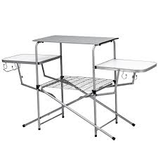 Costway Foldable Camping Table Outdoor Kitchen Portable Grilling Stand Folding Bbq Table Walmart Com In 2020 Bbq Table Grill Table Camping Table