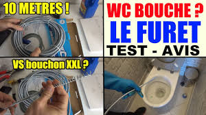 Toilette Bouchee Wc Le Furet Deboucher Canalisation Wc Lavabos Baignoire Evier Gouttieres Test Youtube
