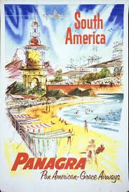 Panagra Pan Am Grace Airways Amerique Du Sud South America Vintage Airline Posters South America Vintage Travel