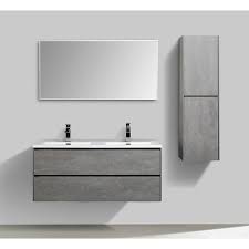 When shopping for your new bathroom you are likely looking to set the tone for that. Clear Cube Enzo 1200 Concrete Bathroom Furniture Exclusive Tile Bathroom Ferreiras