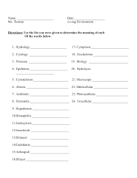 Prefix Root Word Suffix Worksheets