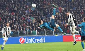 Ronaldo scored the first goal of the match. Cristiano Ronaldo Sends Soccer World Into Frenzy On Bicycle Kick Goal