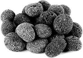 White lava rock for fire pit. Amazon Com Skyflame Black Natural Tumbled Stones Round Lava Rock Pebbles For Indoor Outdoor Gas Fire Pit Fireplaces Garden Landscaping Decoration Cultivation Of Potted Plants 10 Pounds 1 2 Inch Size Patio Lawn Garden