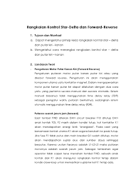 Rangkaian star delta auto manual. Rangkaian Kontrol Star