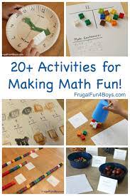 Hands On Math Activities For Making Elementary Math Fun Frugal Fun For Boys And Girls Math Activities Elementary Fun Math Elementary Math