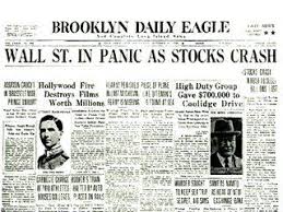The 1929 stock market crash became the benchmark to which all other market crashes have this crescendoed in 1929 when the stock market experienced two particularly exuberant rallies about a people also tend not to be aware of the fact that the market first experienced a black thursday the. Market Crash Of The 1929 How To Memorize Things Historical Facts Historical Newspaper