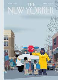 Chris ware good colour palette and all very simple shapes which highlight details on truck. Cover Story Stop By Chris Ware The New Yorker