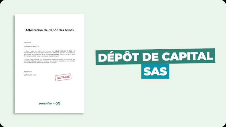 Dépôt de capital pour une SAS : toutes les étapes