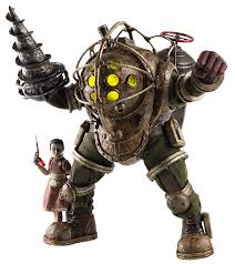 Bioshock Big Daddy And Little Sister Drawing Big Daddy And Little Sister Sixth Scale Figure Bioshock Art Bioshock Big Daddy