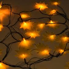 24 Led Maple Leaf Solar Light String Best Solar Garden Lights Manufacturer In China