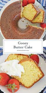 With Lots Of Rich Buttery Flavor This Easy Gooey Butter Cake Recipe Is The Best The Bu Easy Gooey Butter Cake Recipe Gooey Butter Cake Peanut Butter Recipes